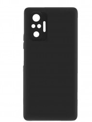 Чехол силиконовый с защитой камеры для Xiaomi Redmi Note 10, черный