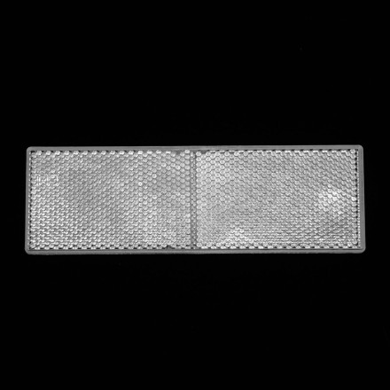 Катафот на самоклеящейся основе, 14,5×5 см, белый - 5шт