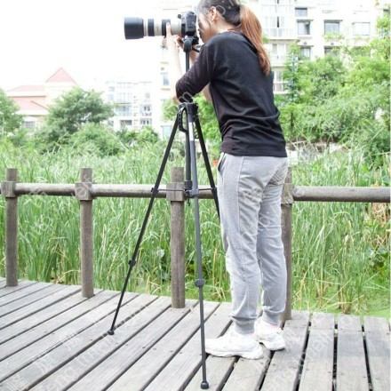 Weifeng 3130 легкий штатив с видеоголовкой максимальной высотой 125 см
