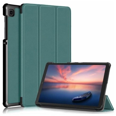 Чехол книжка для Samsung A7 Lite T225, темно-зеленая
