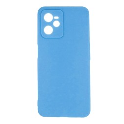 Чехол силиконовый для Realme C35, ярко-голубой