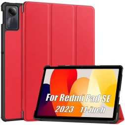 Чехол книжка для Xiaomi Redmi Pad SE 11, красная