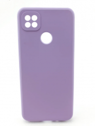 Чехол бархатный Silicone для Xiaomi Redmi 10A, сиреневый