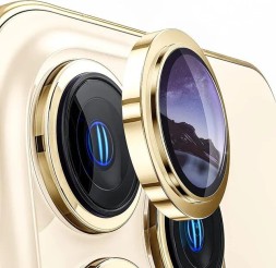 Защитное стекло линзы для камеры iPhone 15/15 Plus, золотой