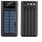 Внешний аккумулятор на солнечной батарее Solar Charger с кабелями для зарядки - 48000 mAh