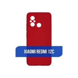 Чехол силиконовый для Xiaomi Redmi 12C, красный