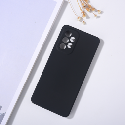 Чехол бархатный Silicone для Samsung A53, черный