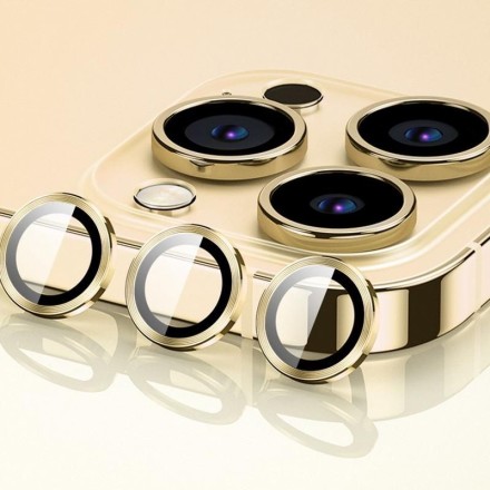 Защитное стекло линзы для камеры iPhone 15 Pro/15 Pro Max, золотой