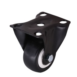Мебельное колесо &quot;Black&quot; неповоротное диаметр 50 мм. - 2шт,  грузоподъемность 50кг