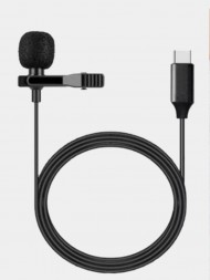 Петличный микрофон lavalier JH-042-A Type-C, черный