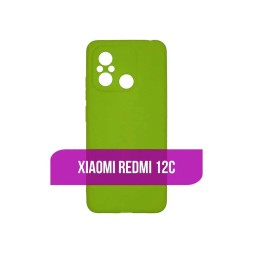 Чехол силиконовый для Xiaomi Redmi 12C, оливковый