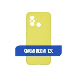 Чехол силиконовый для Xiaomi Redmi 12C, желтый