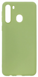Чехол силиконовый для Samsung A21, оливковый