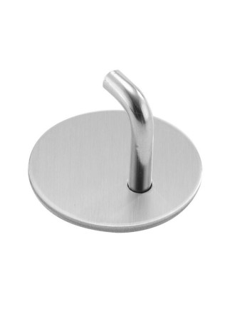 Металлический самоклеящийся настенный крючок вешалка для ванной, серебряный - 4шт