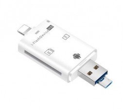 Флешка коннектор для iPhone / iPod / iPad / Android micro USB, SD, micro SD (Flash Device)