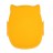 Ланч-бокс Сова детский (из безопасного пластика, компактный, многоразовый, для школы), желтый
