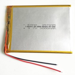 Полимерный литий-ионный аккумулятор Li-pol 357095p 3.7V 3000mAh