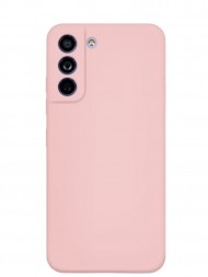 Чехол силиконовый для Samsung Galaxy S21 FE c защитой камеры, розовый