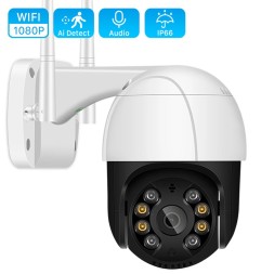 Уличная беспроводная камера видеонаблюдения WiFi FULL HD наружная беспроводная 4-кратный зум A4886 - A8