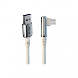 Дата-кабель угловой TranYoo X14-V USB - Micro USB 5A с функцией быстрой зарядки, белый