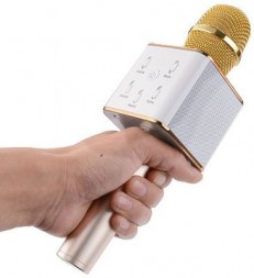 Беспроводной Bluetooth караоке микрофон Q7 со встроенной колонкой