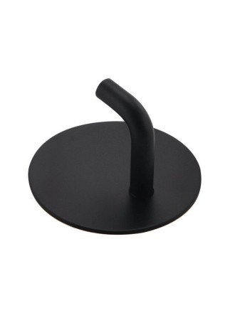 Металлический самоклеящийся настенный крючок вешалка для ванной, черный - 4шт