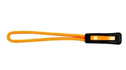 Пуллер для бегунка со шнурком/ арт.13/ цв.черный с оранжевым 322+158/ дл.63мм - 30 шт