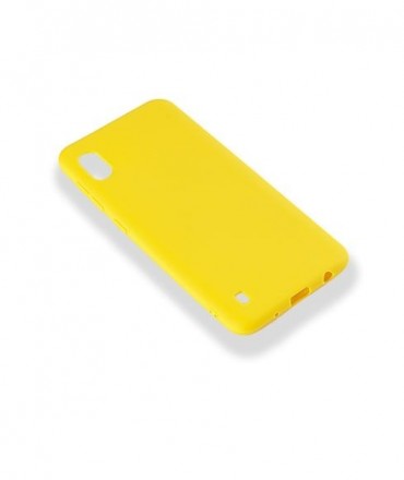 Чехол силиконовый для Samsung A10, желтый