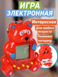 Электронная игра «Мишка», красный
