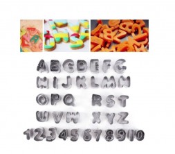 Металлические формы для печенья буквы и цифры
