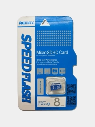 Карта памяти Remax Micro SD Card класс 10, 8 GB