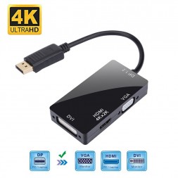 DisplayPort to HDMI+VGA+DVI адаптер, конвертер