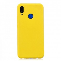 Чехол силиконовый для Huawei Honor 8X, желтый