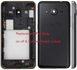 Корпус в сборе для Samsung Galaxy Core 2 SM-G355H, черный