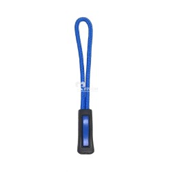 Пуллер для бегунка со шнурком/ арт.13/ цв.черный с синим 322+170/ дл.63мм - 30 шт