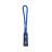 Пуллер для бегунка со шнурком/ арт.13/ цв.черный с синим 322+170/ дл.63мм - 30 шт
