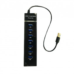 USB 3.0 разветвитель на 7 портов HUB, черный