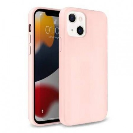 Чехол силиконовый для iPhone 13, розовый