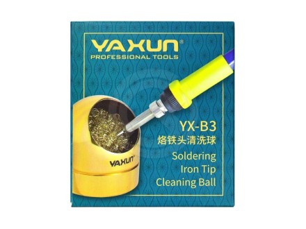 Губка для чистки паяльников Yaxun YX-B3 металлическая с подставкой