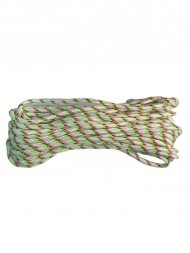 Полипропиленовый плетеный шнур 20м, Диаметр 8мм, зеленый
