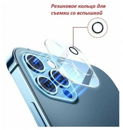 Защитное стекло для камеры iPhone 12 Pro (прозрачное)