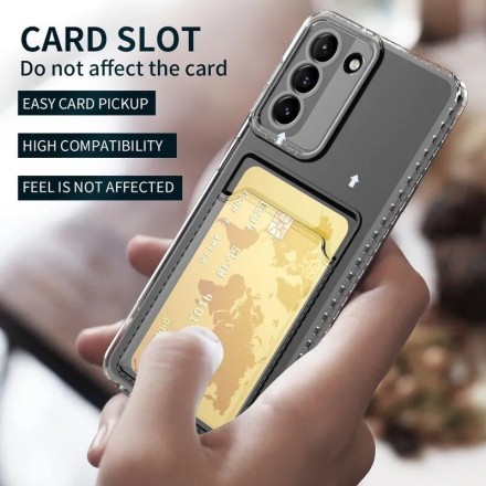 Чехол силиконовый для Samsung Galaxu S23 Ultra с карманом для карты