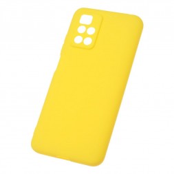 Чехол силиконовый для Xiaomi Redmi 10 c защитой камеры, жёлтый