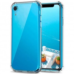 Чехол силиконовый противоударный Антишок для iPhone XR, прозрачный