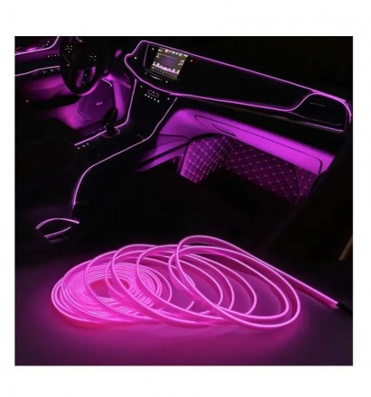 Неоновая лента для автомобиля, 3 м, фиолетовая