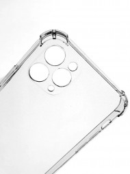 Чехол силиконовый противоударный Антишок для iPhone 11 Pro с защитой камеры, прозрачный