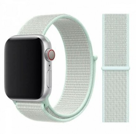Ремешок нейлоновый для Apple Watch, 42mm/44mm/45mm, светло-серый