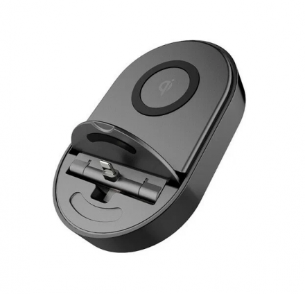 Беспроводное зарядное устройство TOTU CACW-02 Multifuction + Кабель USB-Micro, черный