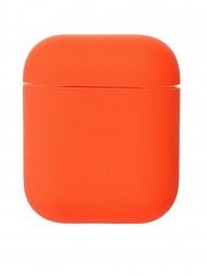 Чехол силиконовый для Apple AirPods 1/2, оранжевый