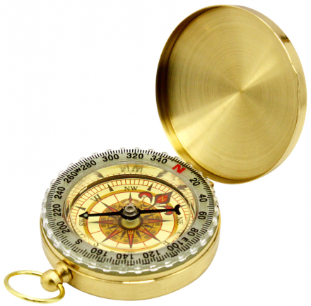Портативный компас, золотой